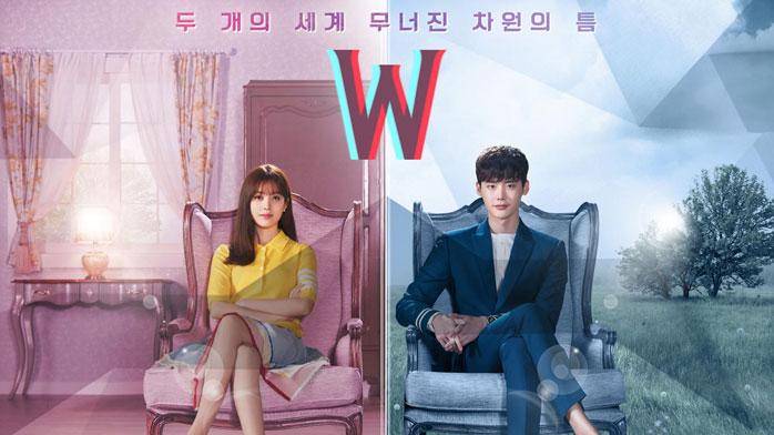 poster drama W: Two Worlds Apart (Dok. MBC/W: Two Worlds Apart)